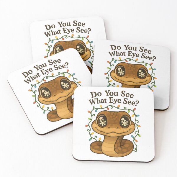 Item preview,  “Do You See What Eye See?” - Kawaii Christmas Snake designed and sold by Bettybee00.