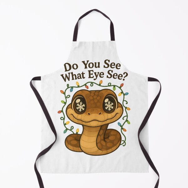 Item preview, “Do You See What Eye See?” - Kawaii Christmas Snake designed and sold by Bettybee00.