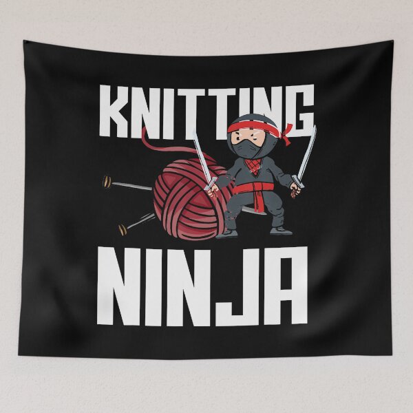 Item preview, Knitting Ninja Funny Knitting Lover designed and sold by KristinTara.