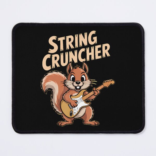 Item preview, Squirrel Guitar String Cruncher Retro Humor designed and sold by TaraLiliana.