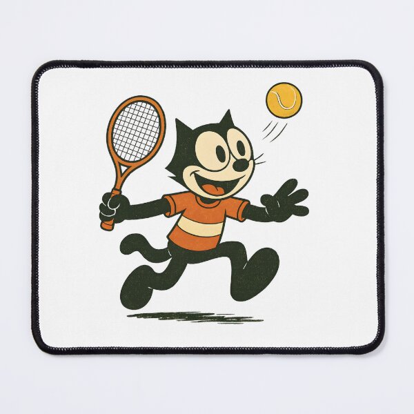 Item preview, FELIX CAT PLAYS TENNIS designed and sold by infinitearte.