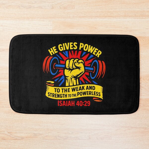 Item preview, Isaiah 40:29 He Gives Power to the Weak and Strength to the Powerless designed and sold by plushism.
