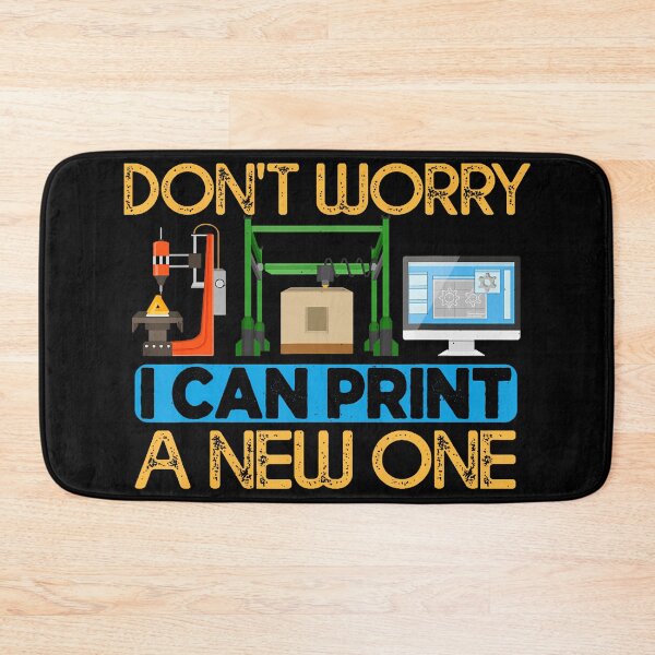 Item preview, I Can Print A New One Funny 3D Printing 3D Printer Retro designed and sold by JeneMindy.