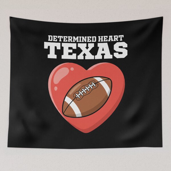 Item preview, TEXAS DETERMINED HEART - DALLAS FOOTBALL designed and sold by KEF Custom.