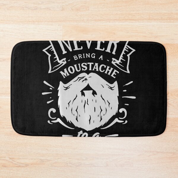 Item preview, Never Bring A Moustache To A Beard Fight designed and sold by JeneMindy.