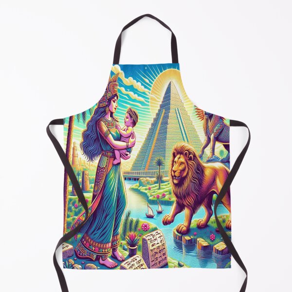 Item preview, Ishtar (Inanna), goddess of love, war, fertility and life, Lion of Babylon, Mesopotamia, cuneiform texts, palm tree, marsh, birth, newborn, genesis, origin designed and sold by Redbdon.