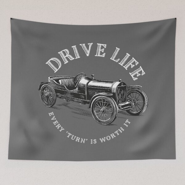Item preview, Drive Life: Every Turn is Worth It (Vintage car) designed and sold by EdvvinStudios.