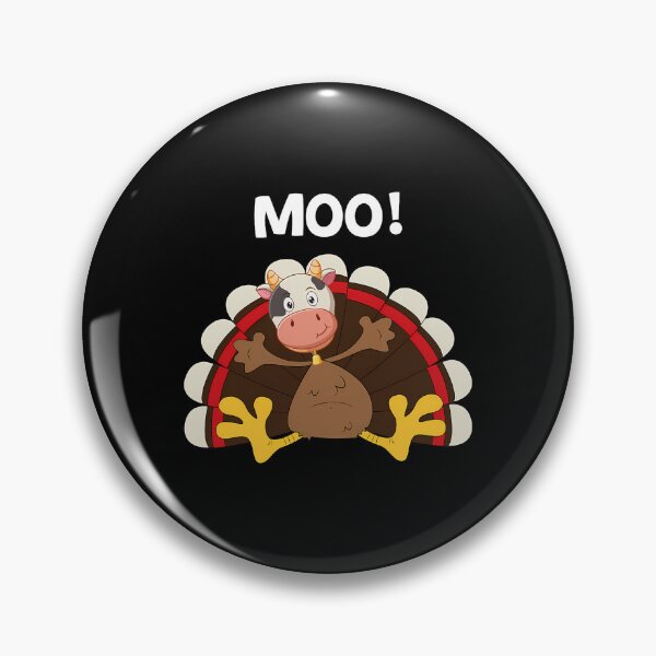 Item preview, Moo Cow 90s Holiday Turkey Festive Thanksgiving Day Funny designed and sold by rebeccathanuos.