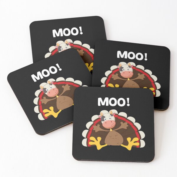 Item preview, Moo Cow 90s Holiday Turkey Festive Thanksgiving Day Funny designed and sold by rebeccathanuos.