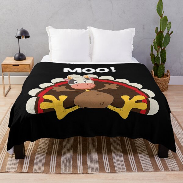 Item preview, Moo Cow 90s Holiday Turkey Festive Thanksgiving Day Funny designed and sold by rebeccathanuos.