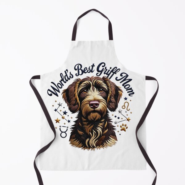 Item preview, Boesarts Wirehaired Pointing Griffon Embroidery Patch World's Best Griff Mom Faux 3D Stitched Tee designed and sold by GeniePixel.
