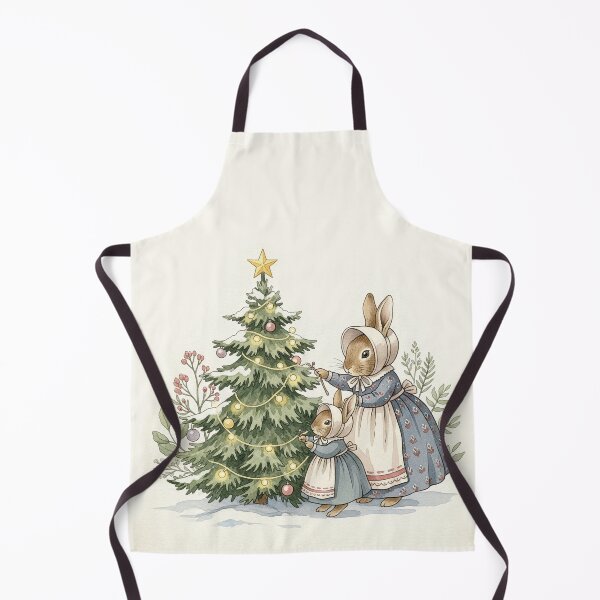 Item preview, Bunny Mother & Daughter Decorate Christmas Tree designed and sold by Pasteltone.