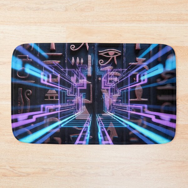 Item preview, 3D Perspectives, Cyberpunk Egyptian Hieroglyphics, Symmetrical Textures (image size 8320x12480) designed and sold by Digital-Davinci.