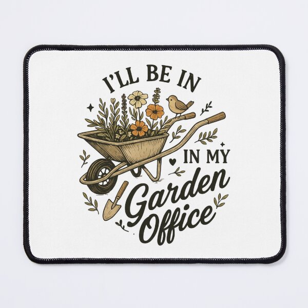 Item preview, Garden Office Shirt – Wheelbarrow with Flowers | Funny Gardener T-Shirt for Plant Lovers designed and sold by PrintedWithSoul.