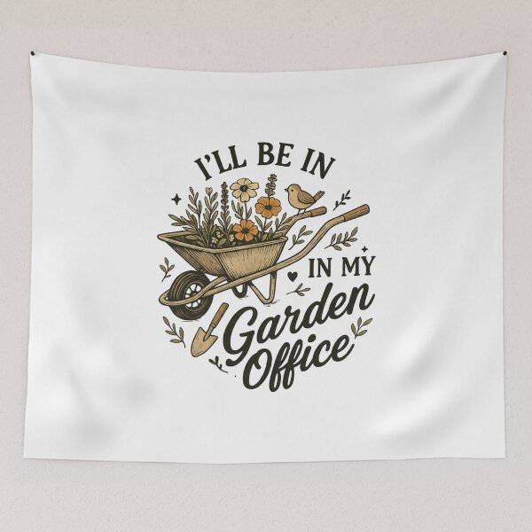 Item preview, Garden Office Shirt – Wheelbarrow with Flowers | Funny Gardener T-Shirt for Plant Lovers designed and sold by PrintedWithSoul.