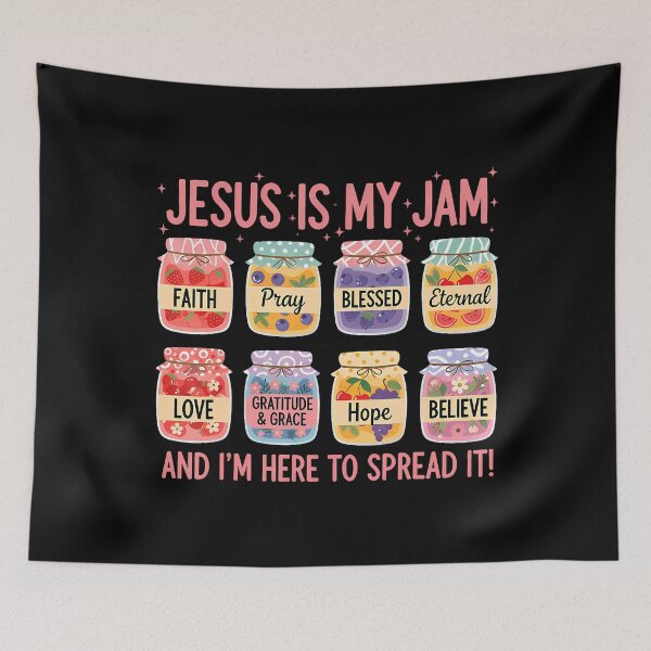 Item preview, Jesus Is My Jam And Im Here To Spread Christian Faith God designed and sold by JeneMindy.