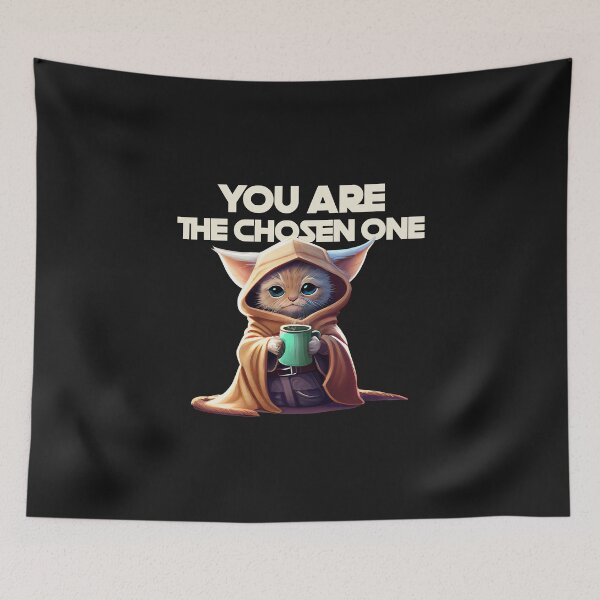 Item preview, YOU ARE THE CHOSEN ONE Baby Yoda Cat designed and sold by JusTiceT-shirts.