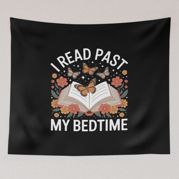 Item preview, Floral I Read Past My Bedtime designed and sold by DetroitMug.