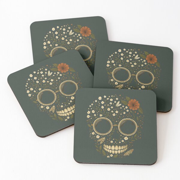 Item preview, Winter Florals in a Skull Smile designed and sold by SmilingAnny.