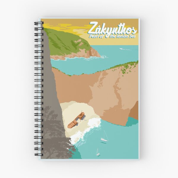 Item preview, Travel Poster Zakynthos, Greece, Europe designed and sold by QatlasMap Shop.