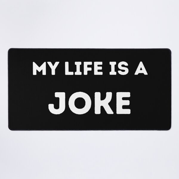 Item preview, My Life Is A Joke – Minimal Dark Humor Typography designed and sold by A FEW ARTS.