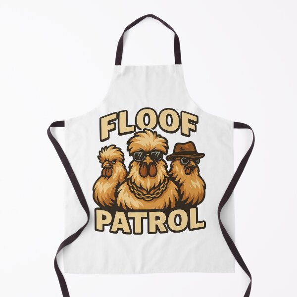Item preview, Floof Patrol – Funny Silkie Chicken Gang Design designed and sold by gumplovitz.