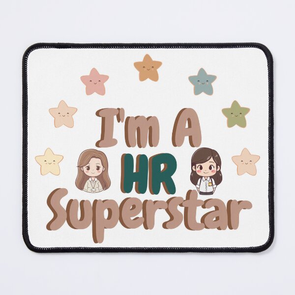 Item preview, Cute HR Superstar Chibi Illustration designed and sold by WanwisaChuenlom.
