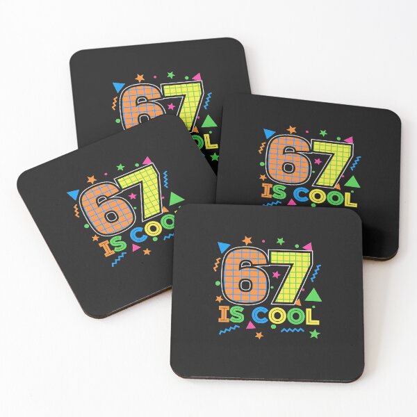 Item preview, 67 Is Cool Retro Geometric Neon designed and sold by diyoor.