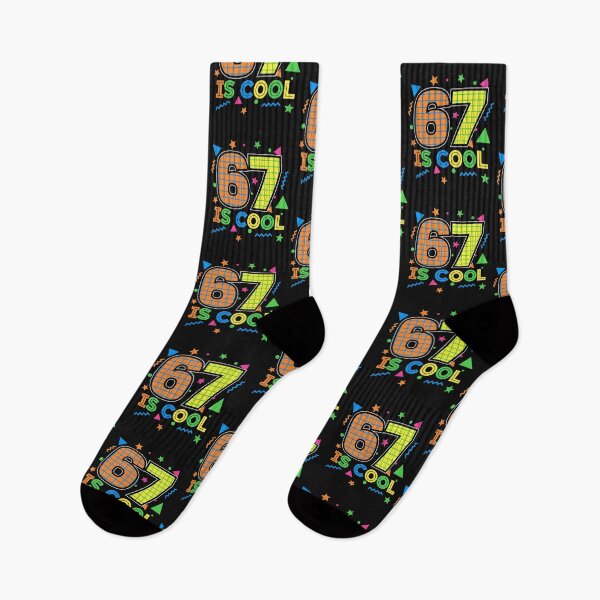 Item preview, 67 Is Cool Retro Geometric Neon designed and sold by diyoor.