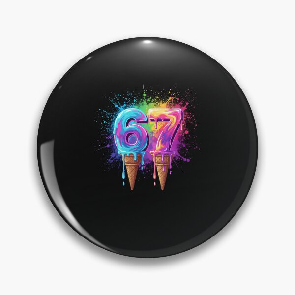 Item preview, 67 Neon Ice Cream Drip Street Tee designed and sold by diyoor.