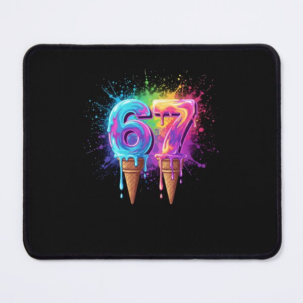 Item preview, 67 Neon Ice Cream Drip Street Tee designed and sold by diyoor.