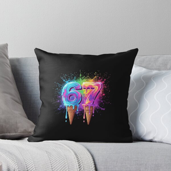 Item preview, 67 Neon Ice Cream Drip Street Tee designed and sold by diyoor.