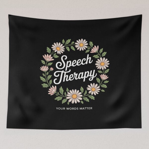 Item preview, Floral Speech Therapy Your Words Matter Language Pathologist designed and sold by DetroitMug.