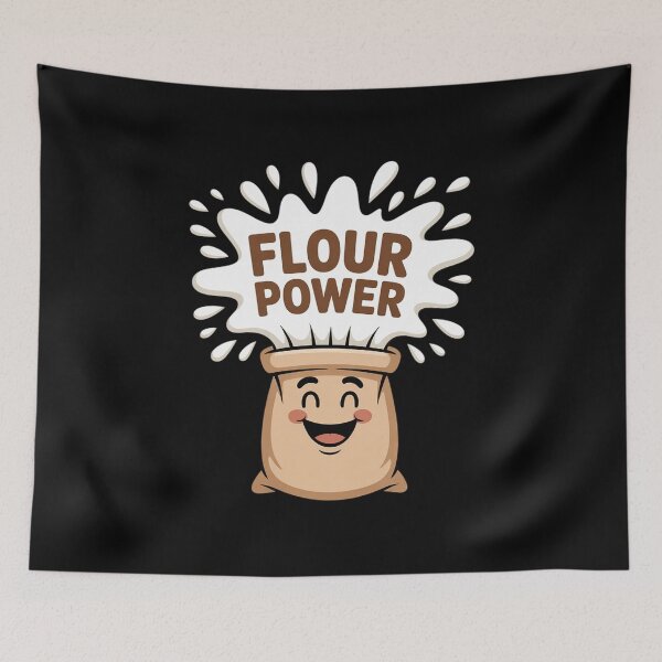 Item preview, Flour Power Cartoon Baking designed and sold by DetroitMug.