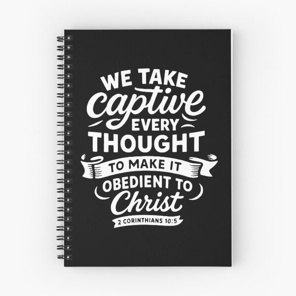 Item preview, 2 Corinthians 10:5 We Take Captive Every Thought To Make It Obedient To Christ designed and sold by plushism.