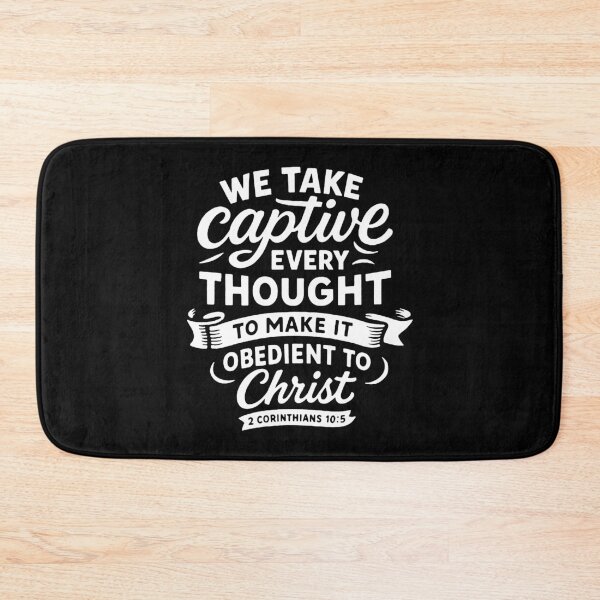 Item preview, 2 Corinthians 10:5 We Take Captive Every Thought To Make It Obedient To Christ designed and sold by plushism.