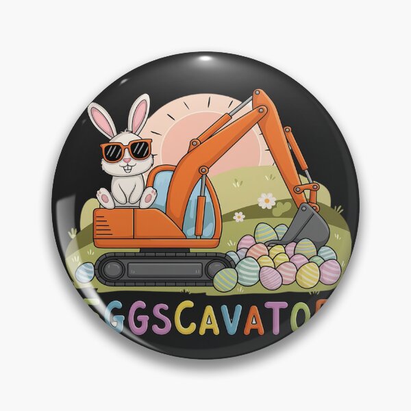 Item preview, Eggs-Cavator Easter Bunny Excavator Toddler Boys Easter Kids designed and sold by Hofersofer.