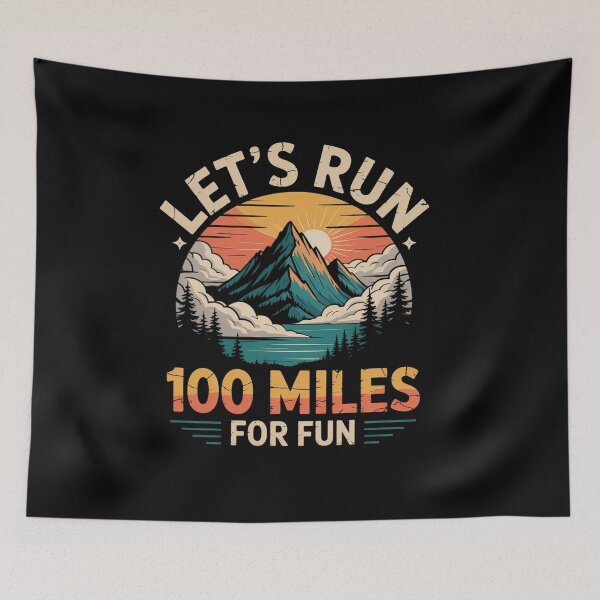 Item preview, Let's Run 100 Miles For Fun - 50k Ultramarathon Trail Runner  designed and sold by TiredPack.