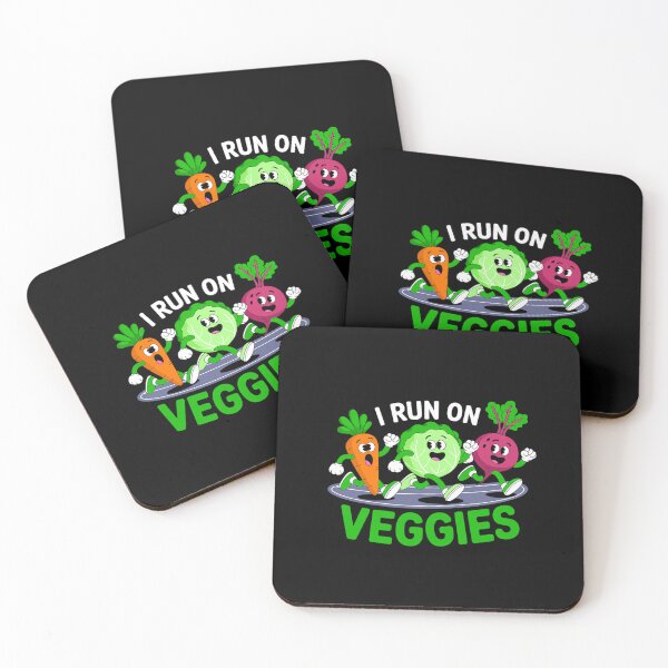 Item preview, Kardemumias I Run On Veggies Funny Vegan designed and sold by estellaken.