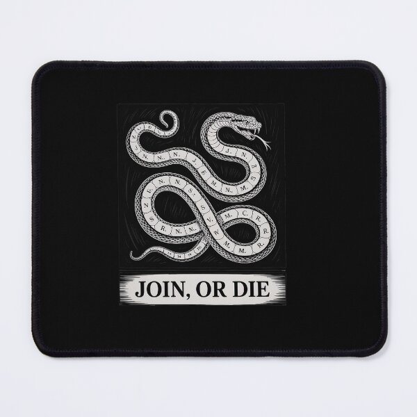 Item preview, Join or Die Benjamin Franklin 1754 revolution Colonial Era designed and sold by ReadySide.