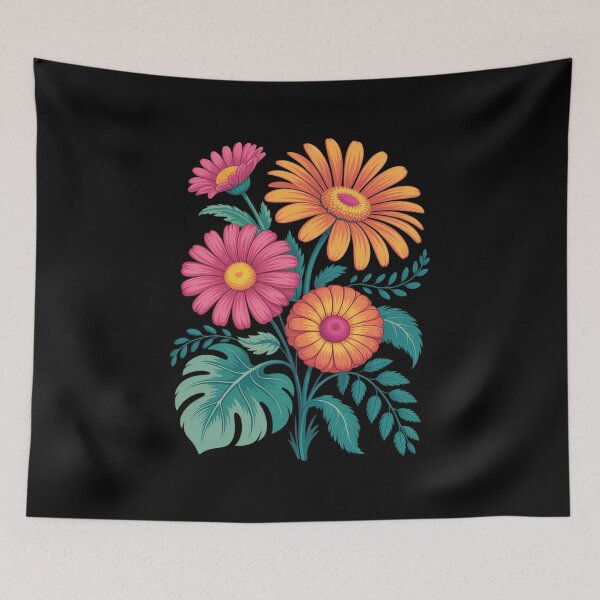Item preview, Flower Bouquet, Distressed Floral designed and sold by DetroitMug.