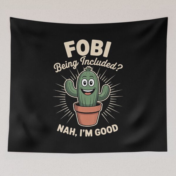 Item preview, FOBI Being Included Nah Im Good Cactus Introverts designed and sold by DetroitMug.