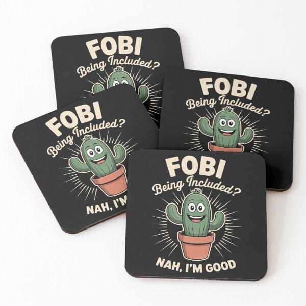 Item preview, FOBI Being Included Nah Im Good Cactus Introverts designed and sold by DetroitMug.