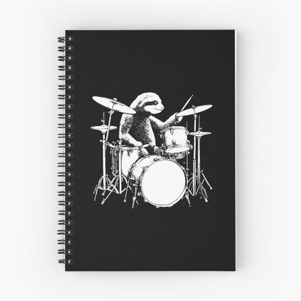 Item preview, Sloth Playing Drums Funny Drumming Animal Drummer designed and sold by OnaConnie.