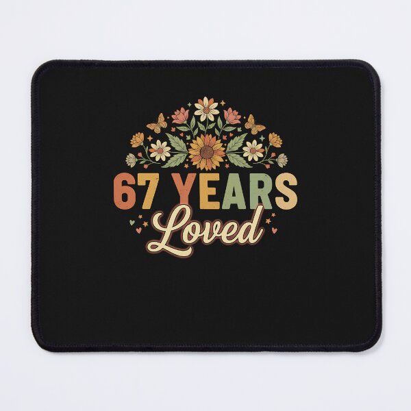 Item preview, 67 Years Loved Men Women 67 Years Old Groovy 67th Birthday designed and sold by diyoor.