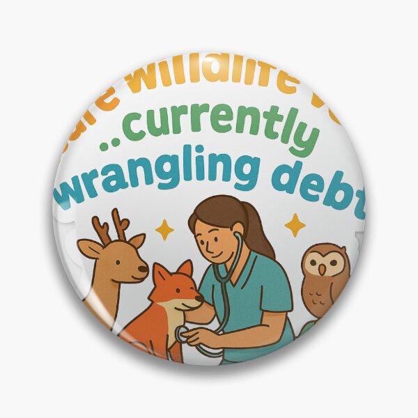 Item preview, Future Wildlife Vet... Currently Wrangling Debt designed and sold by Artbyranda.