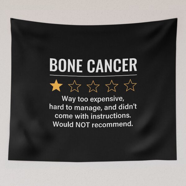 Item preview, Bone Cancer 1 Star Rating Funny Sarcoma Cancer Awareness designed and sold by LorraineRita.