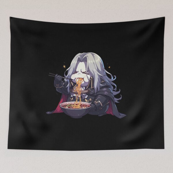 Item preview, Alucard Castlevania Anime Kawaii Ramen Black Chibi Gothic Noodles designed and sold by Raslbazola.