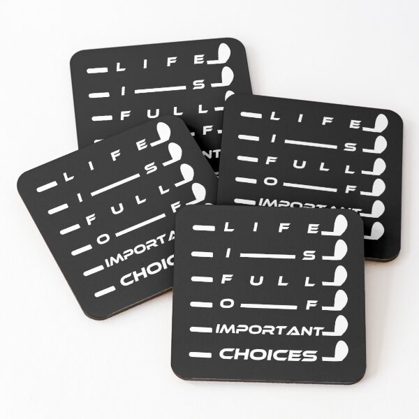 Item preview, Life Is Full of Important Choices — Golf Always Wins designed and sold by karibov.