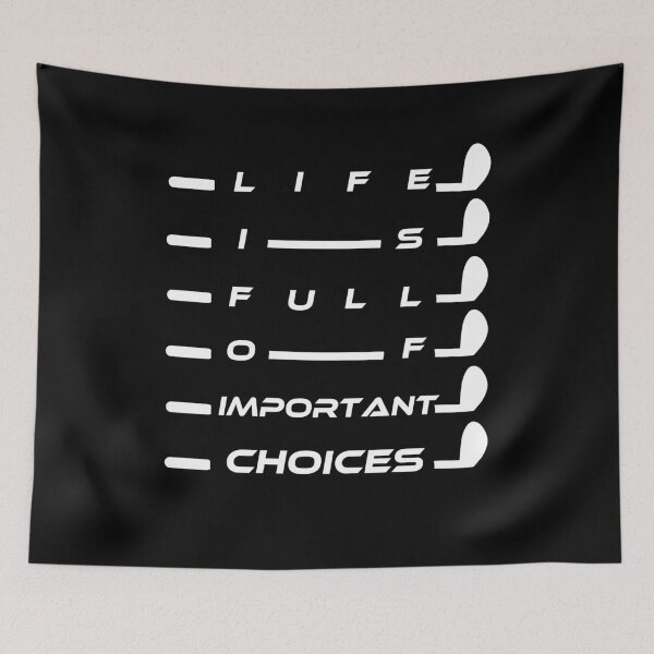 Item preview, Life Is Full of Important Choices — Golf Always Wins designed and sold by karibov.